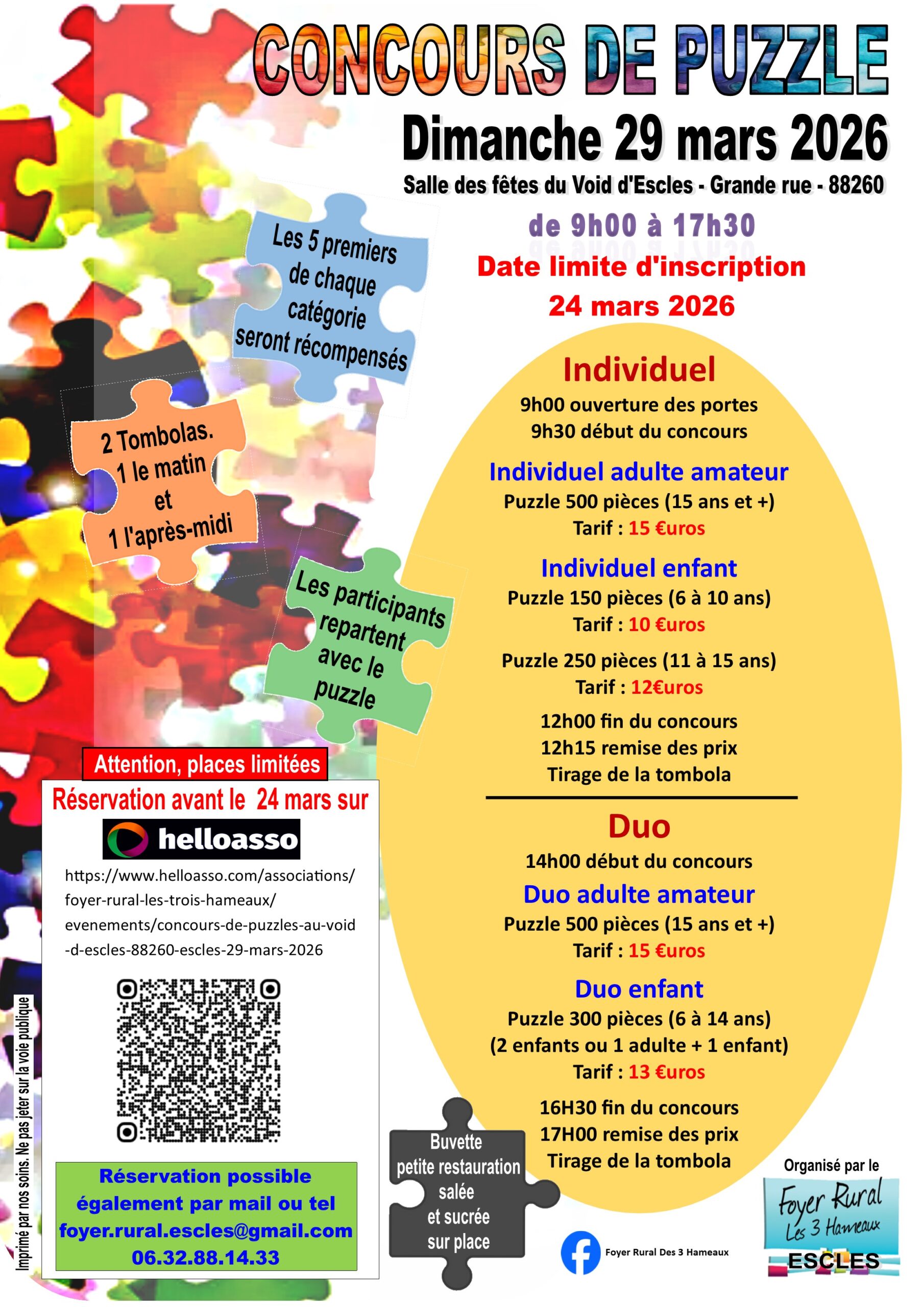 CONCOURS de PUZZLES à ESCLES